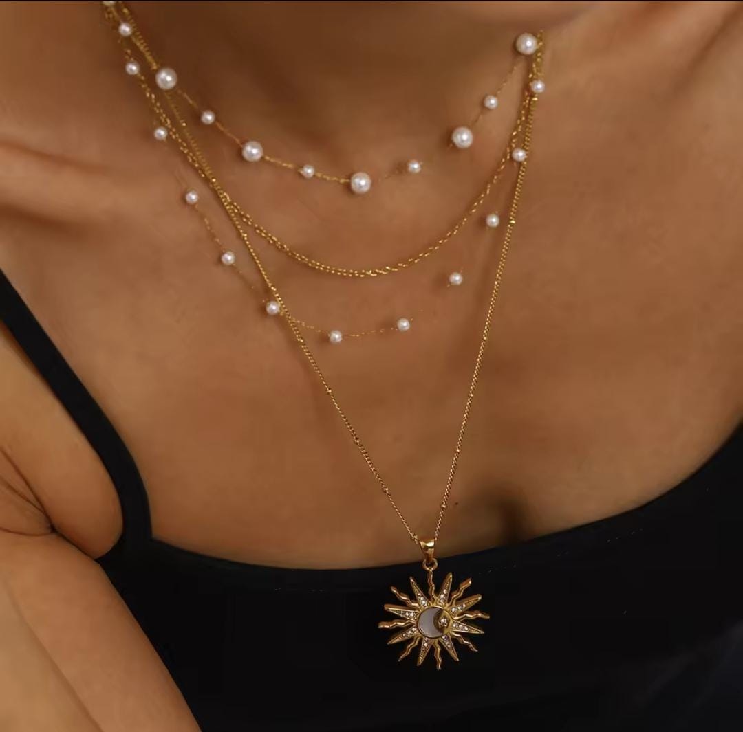 Symbolkette für Energie & Harmonie – 18K vergoldeter Edelstahlschmuck