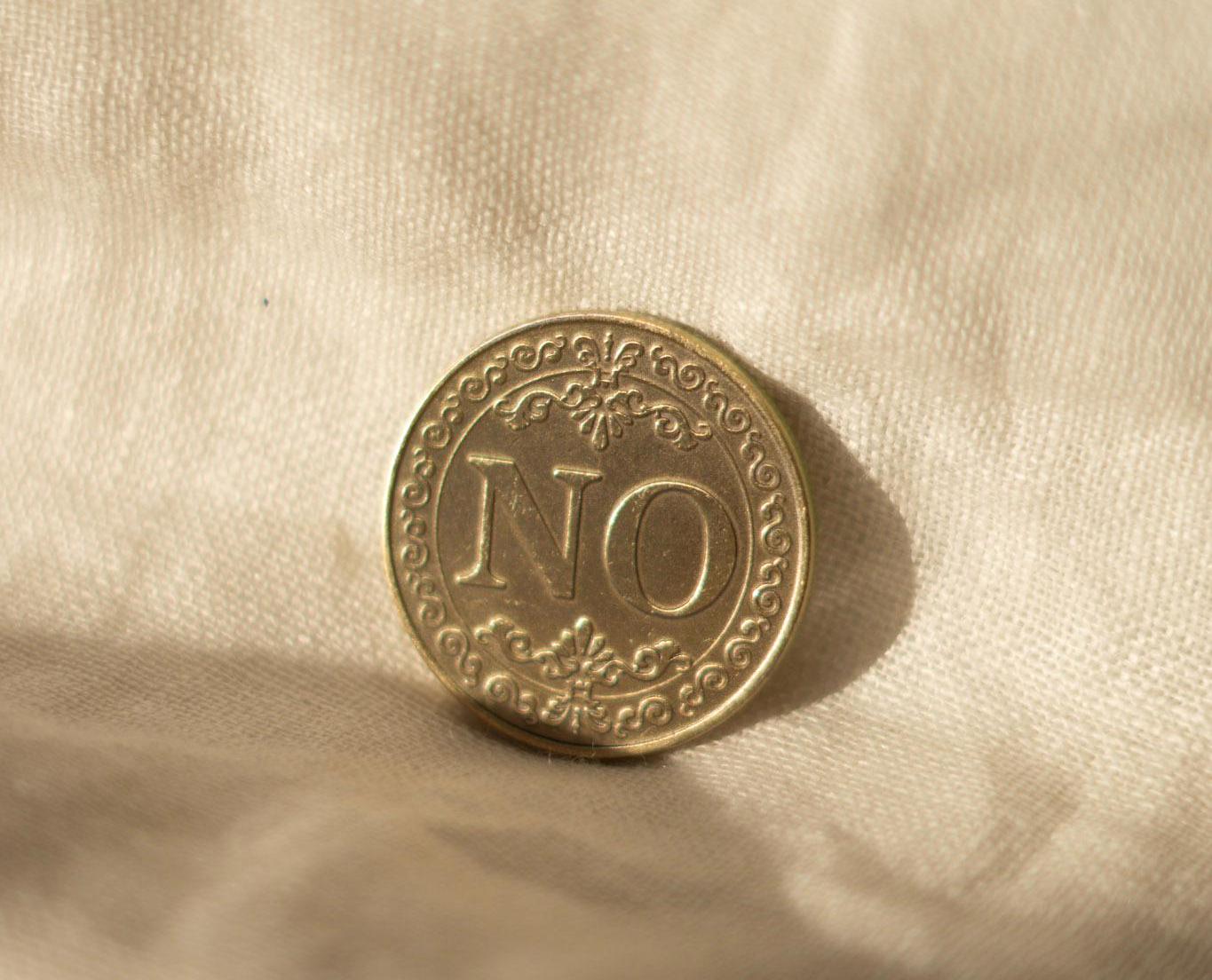 Entscheidungsmünze Yes/No