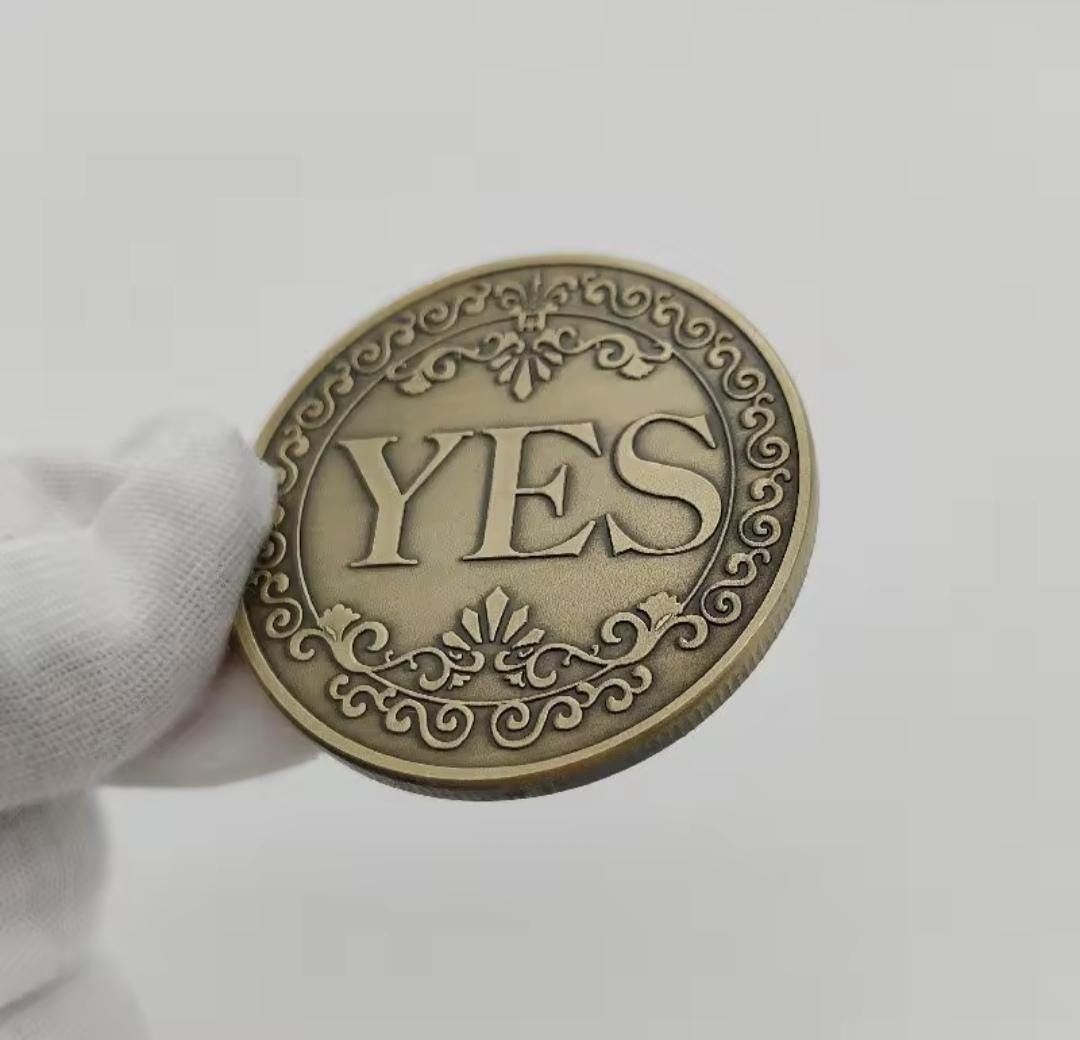 Entscheidungsmünze Yes/No
