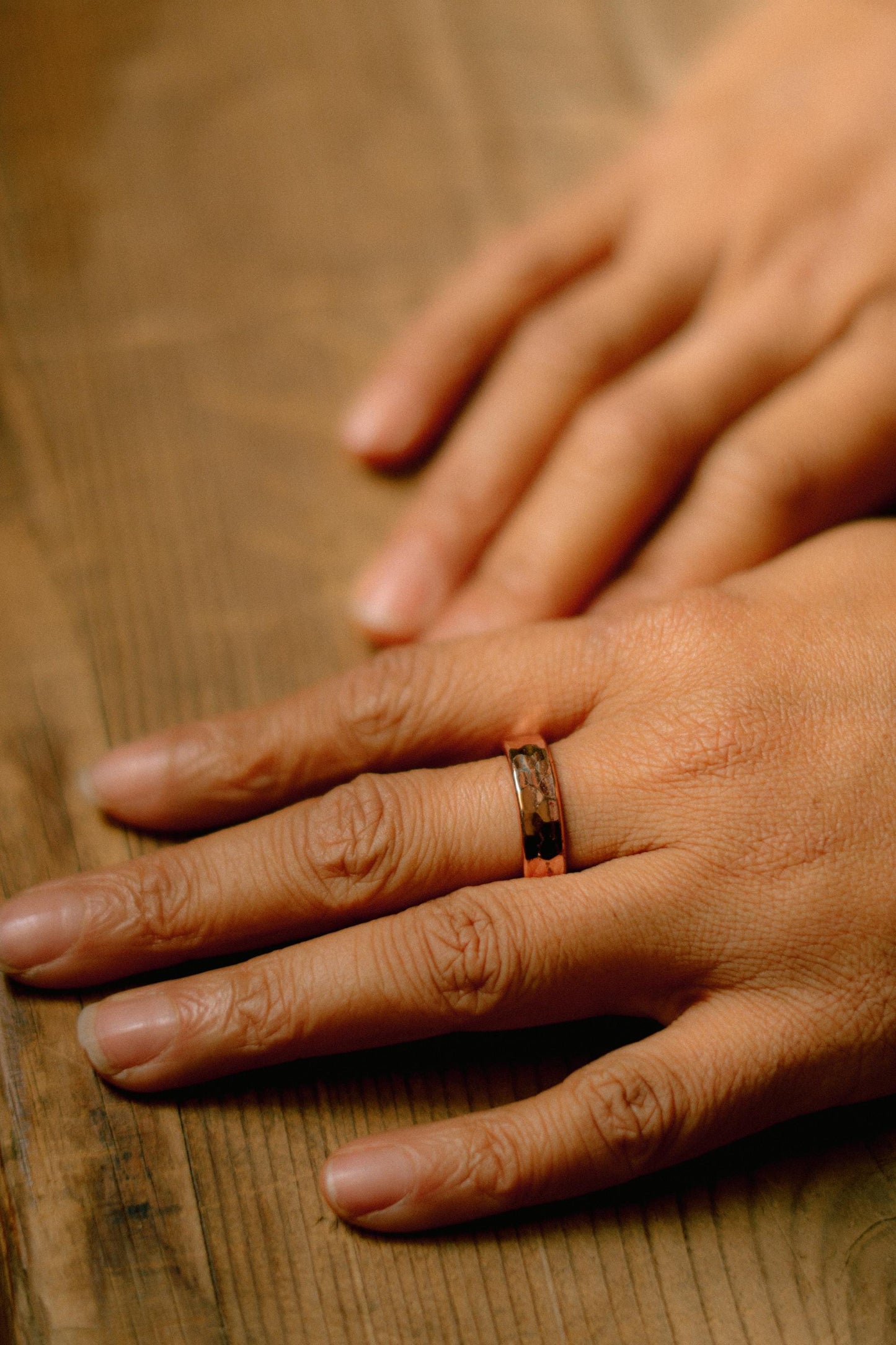 2er Set ayurvedisches Kupferarmband+ Ring