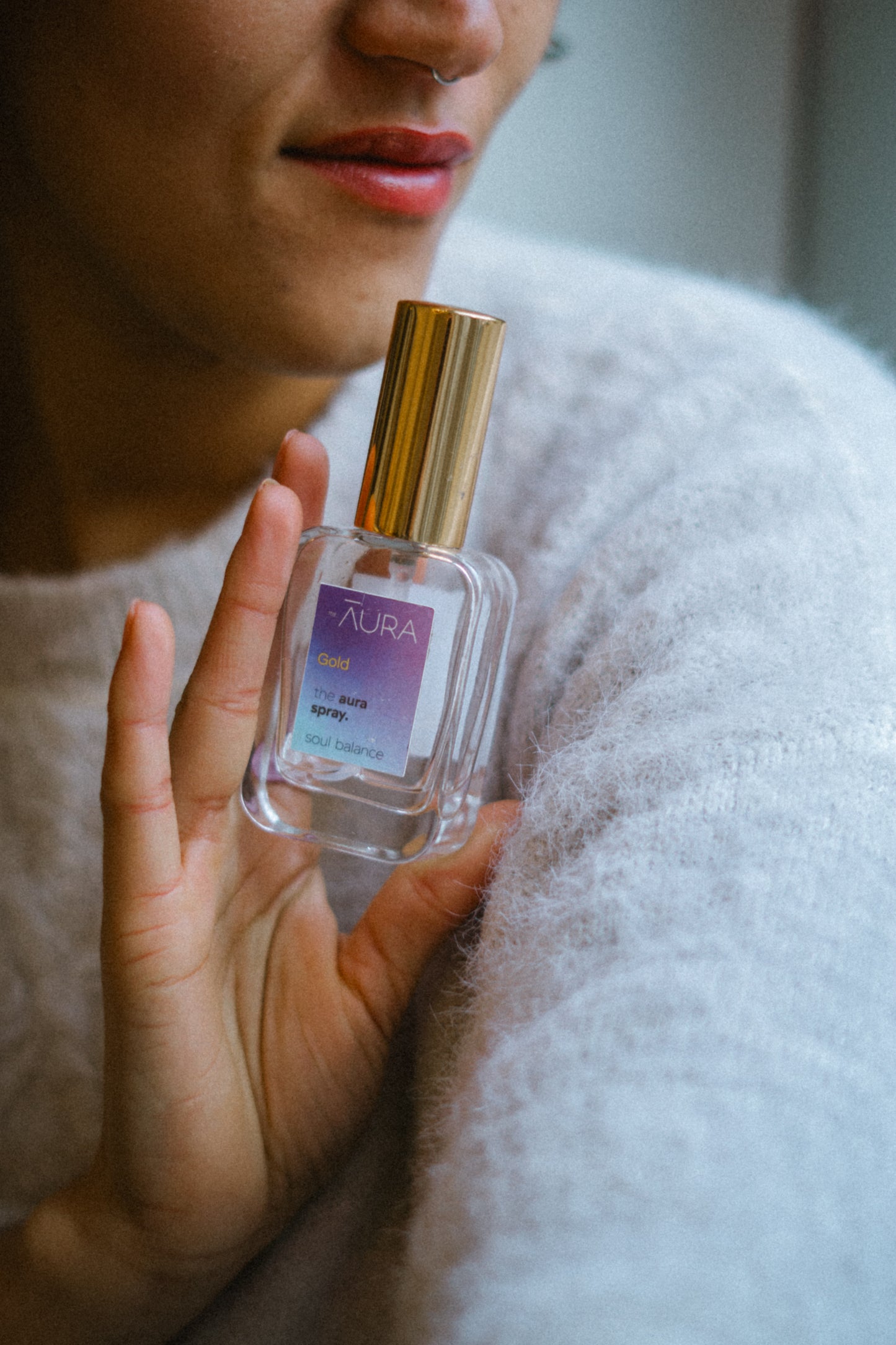 Aura Spray mit Lavendelduft in 30 ml Glasflasche – energetisierend und schützend für deine spirituelle Praxis.