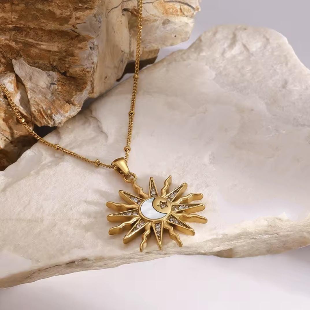 Symbolkette für Energie & Harmonie – 18K vergoldeter Edelstahlschmuck