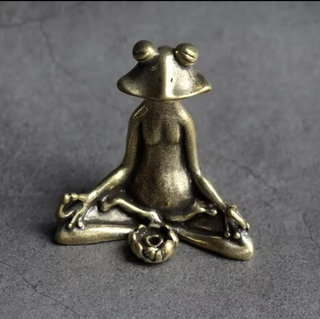 Dekorativer Zen-Frosch für Altar oder Meditationsplatz – vielseitig einsetzbar für Rauchrituale & harmonische Atmosphäre