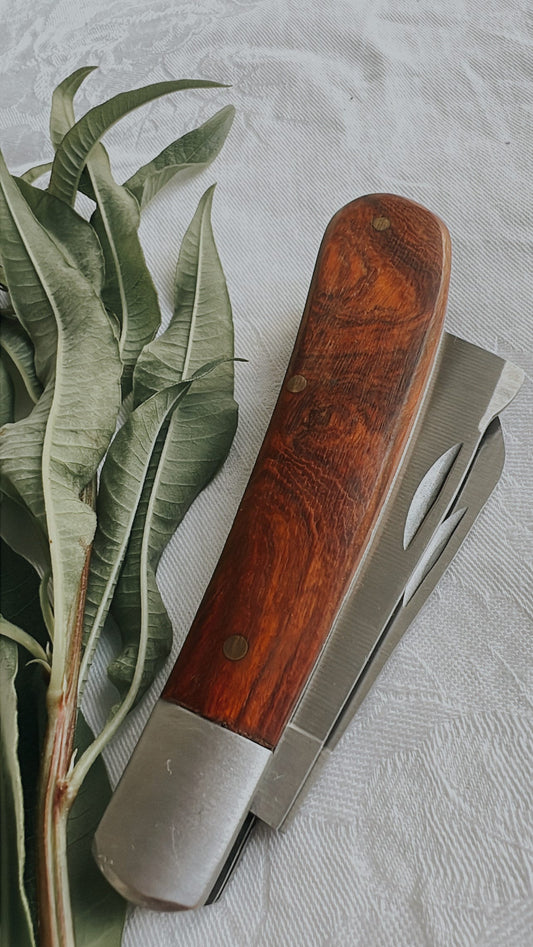 Pilz- & Kräutermesser mit edlem Holzgriff