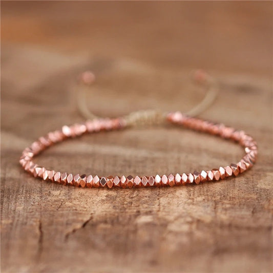 Zartrosa Hämatit-Armband – Eleganz & Energie in einem Schmuckstück